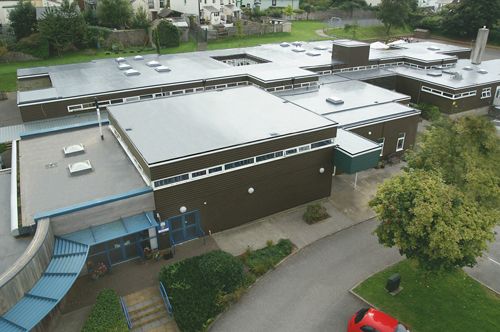 Eden Park Academy, showcasing its recent roof refurbishment with Sika Liquid Plastics’ liquid waterproofing membrane, Decothane