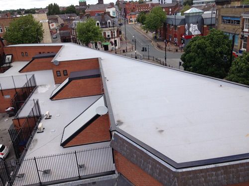 The unusual roof layout on Ormskirk Street, St Helens