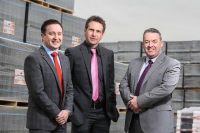 (L-R) Alan Young, regional sales director North & Scotland, James Pendleton, regional sales director Midlands & South West and Paul Mcloughlin, Mid Counties & Southern sales director