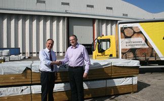 (L-R) Andrew Laver, group managing director at Arnold Laver with David King, director for the Bristol depot