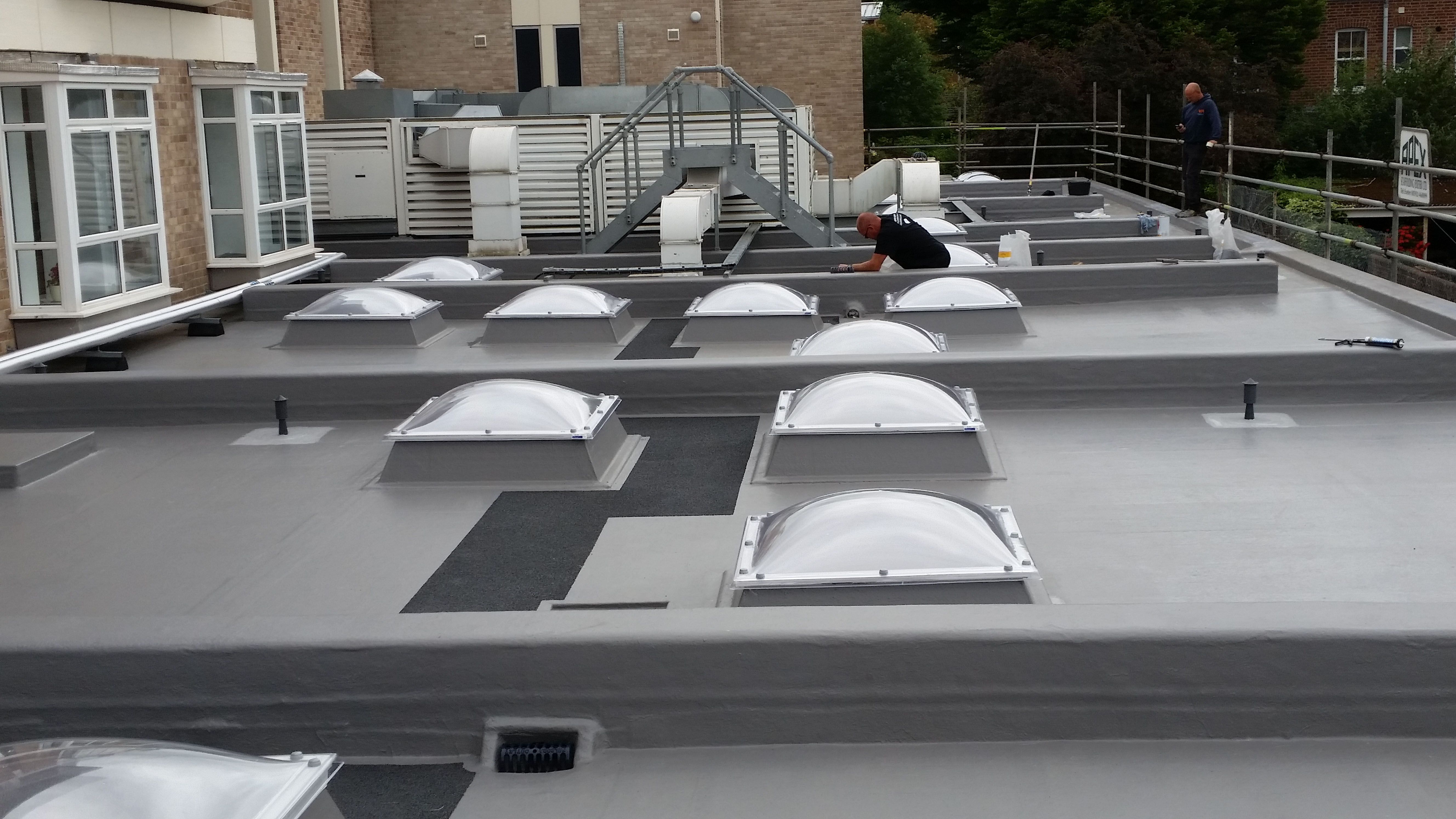 Liquid Roofing and Waterproofing – Centaur Technologies (with Western Flat Roofing Company), South Cloisters Kitchen Roof, Exeter University