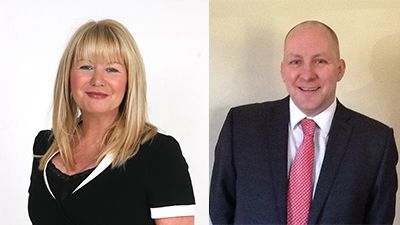 Roofing insulation specialists Gaynor Dukes and Lyndon Gray join CCF