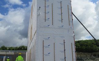 DuPont Tyvek membranes wrap a new office block project for Pramerica by Extraspace Solutions in Donegal