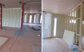The interior walls of the modular office units by Extraspace Solutions feature DuPont AirGuard Reflective metallised AVCL to create airtightness and enhance thermal performance and interior comfort