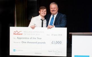 Jay Webster won the Redland Apprentice of the Year award