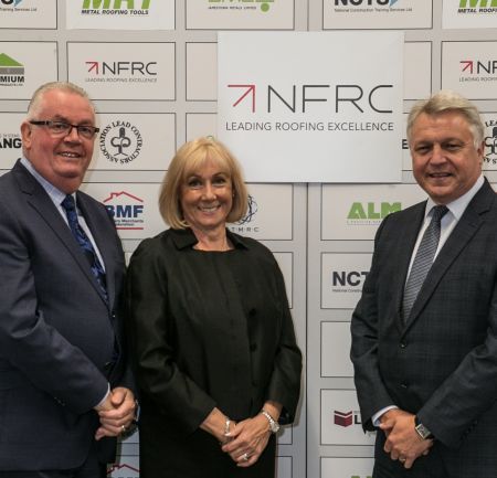 Left to right: Philip Fergusson, managing director of NCTS, Jayne Fergusson, operations director of NCTS, and Steve Reynolds, head of membership at the NFRC