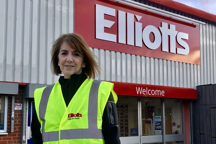 Lauren Haines is celebrating 45 years at Elliotts Builders Merchant