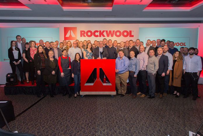 The ROCKWOOL team celebrate after scooping the Supplier of the Year award