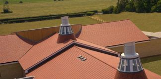 Considerations for low-pitch roofs In terms of effective water drainage, a roof with a gentle slope discharges rainwater at a slower rate than a steeper roof, simply due to gravity
