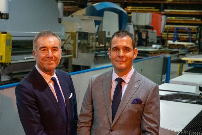Vivalda chairman Peter Johnson (left) with managing director Ben Jayes at the MSP facility in Scotland
