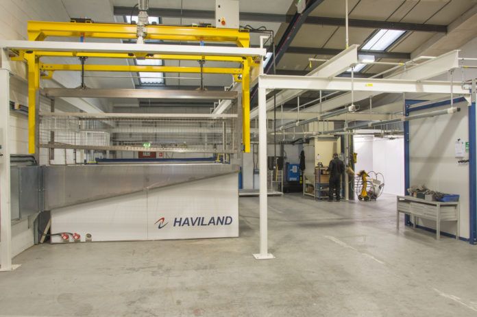 Dales Fabrications new polyester powder coating plant (image courtesy of Haviland)