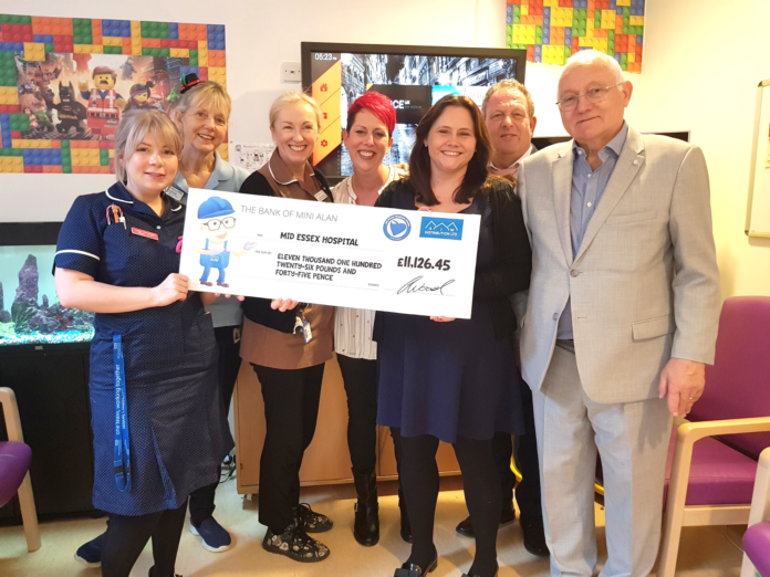 The AJW Distribution team recently visited the ‘Phoenix Ward’ at Bloomfield Hospital to present them with a cheque for £11,126.45
