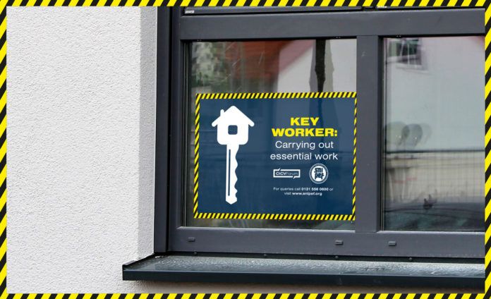 To support the construction sector in Scotland during the COVID-19 pandemic, the Construction Industry Coronavirus Forum has started distributing protective signage for key workers carrying out emergency and essential projects