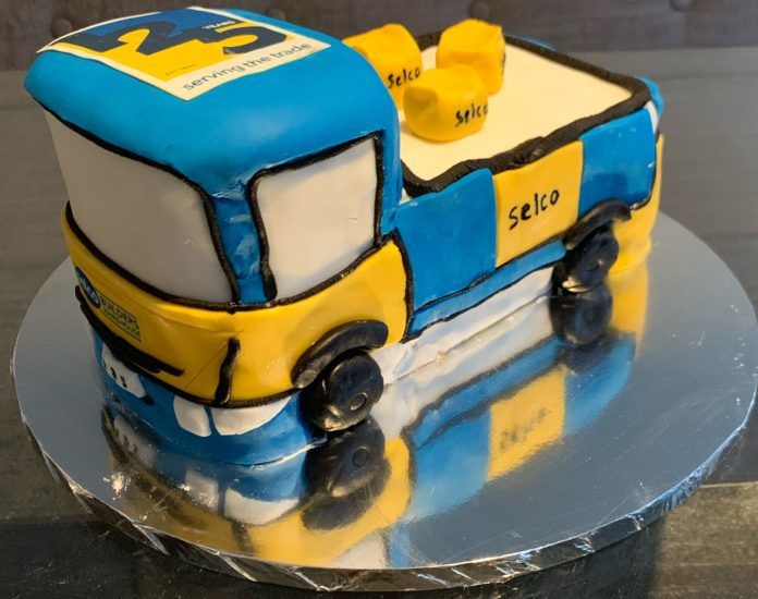 One of the entries: A Selco lorry made out of cake