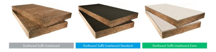 The full Earthwool Soffit Linerboard range from Knauf Insulation