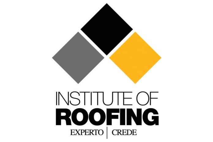 The new Institute of Roofing's logo