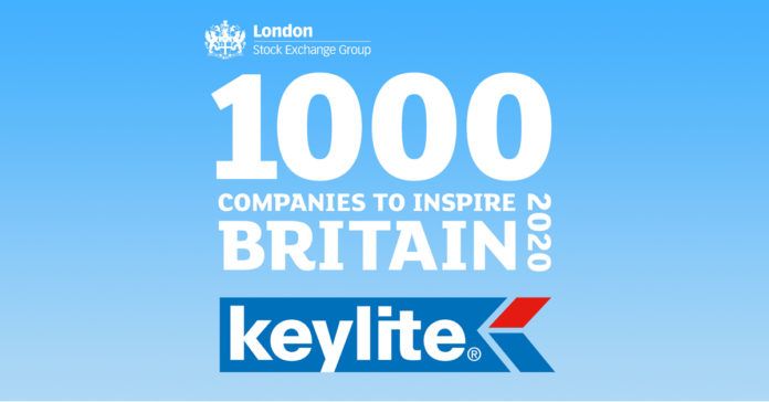 Keylite Roof Windows has been identified as one of the 1,000 Companies to Inspire Britain 2020 by the London Stock Exchange Group