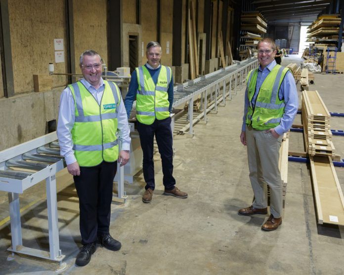 Left to right: Andrew Watters, production manager, Nick Kershaw, managing director, and Richard Jarvis, operations director