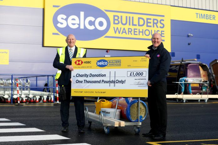 Left to right: Selco Bishopsworth branch manager Mark Jones and Young Bristol chief executive Lee Williams