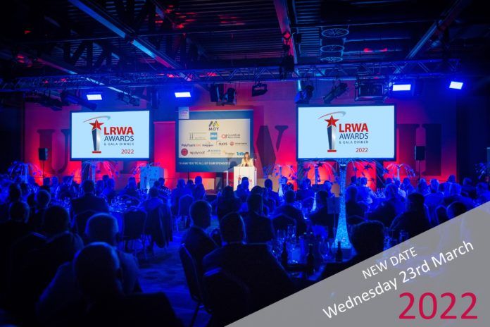 The LRWA's 2020 event will now take place on 23 March 2022 at the Titanic Hotel in Liverpool.