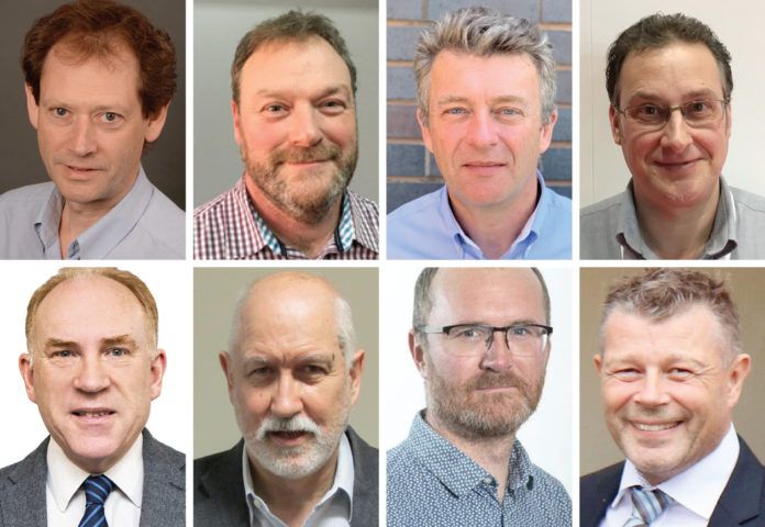 NARM’s new board of directors - clockwise from top left: Tom Ogilvie; Stuart Middle: Ian Weakford; Mark Wilcox; Henrik Dall Lauridsen; Scott Leeder; Chris Avery; Jeremy Dunn