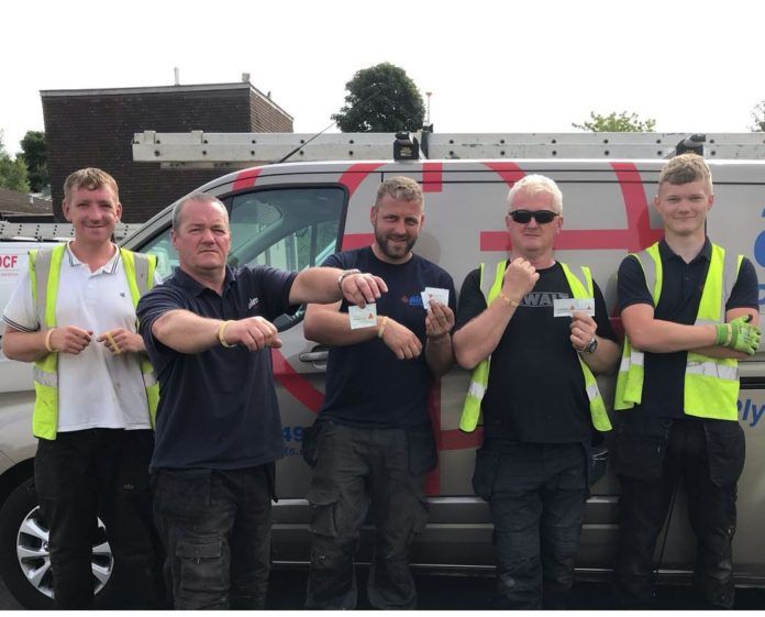 Sika has issued its customers with branded UV wristbands which alert the wearer when they have undergone too much UV exposure by changing colour.