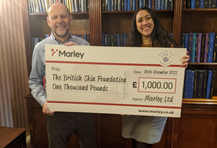 From left to right: Matthew Patey, chief executive officer and Emma Daniel, fundraising officer - both of The British Skin Foundation.