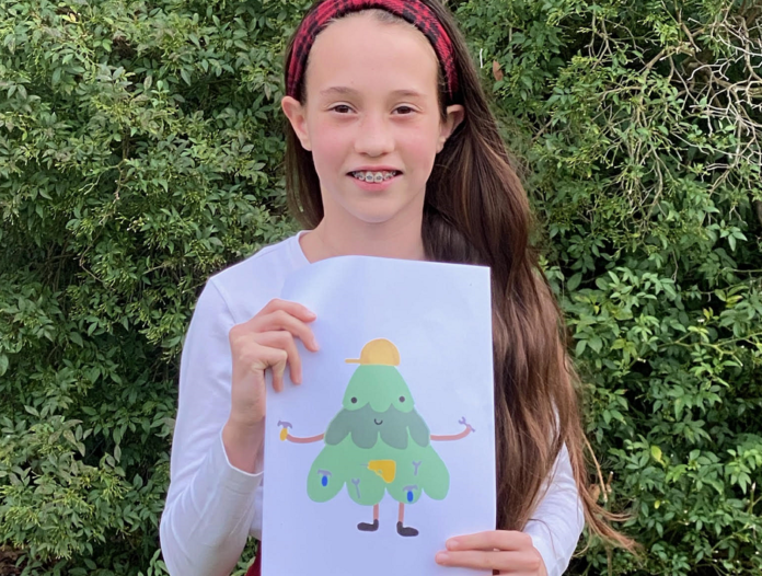 Eleven-year-old Summer-Lynn, was crowned as this year’s winner of MKM's Christmas card competition.