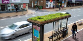 Leicester City Council installs 30 ‘living’ roofs on bus stops