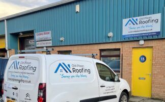 Old Plean Roofing’s new office at Springkerse Stirling