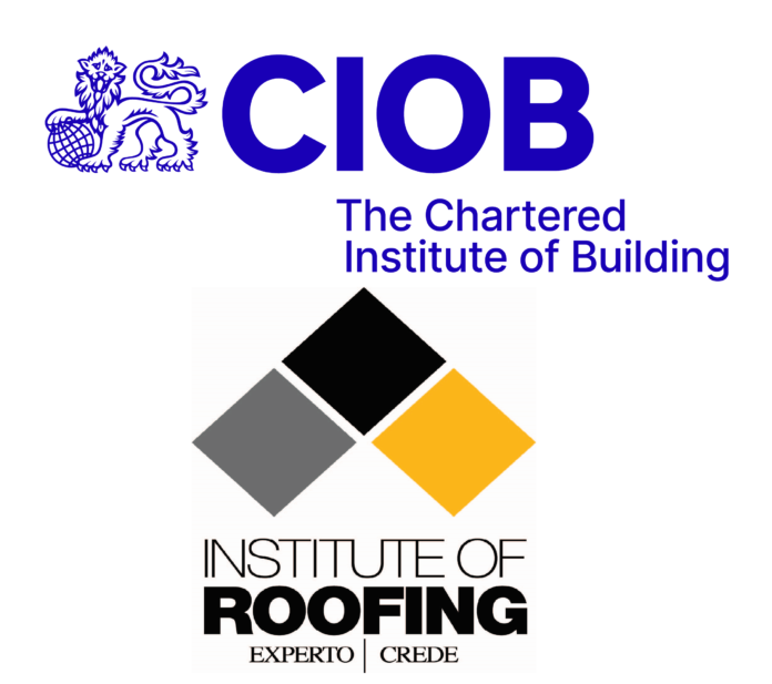 The logos of CIOB and IoR