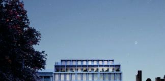 Innovative sound reducing membrane part of roof system at Mayfair scheme 38 Berkeley Square - picture credit Piercy & Company.