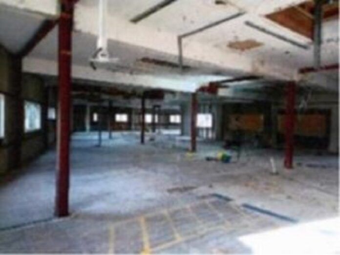 The ground and first floor of the building with AIB present on the walls. (Source: HSE)