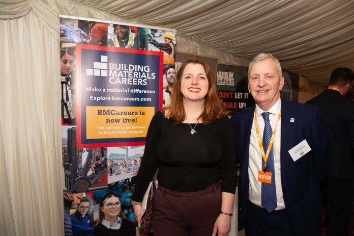 Alison McGovern MP, Minister of State for Employment with John Newcomb.