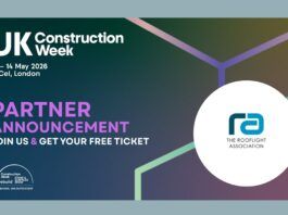 The Rooflight Association named official partner of UKCW London Rooflight Association