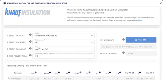 Knauf Insulation launches carbon calculator Knauf Insulation