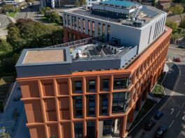 Kingfisher supplies rooftop screening package for University of Derby Kingfisher Louvres