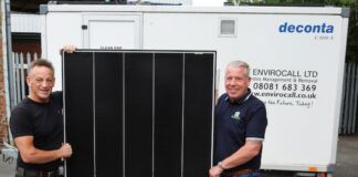 Envirocall to run decontamination units on solar power